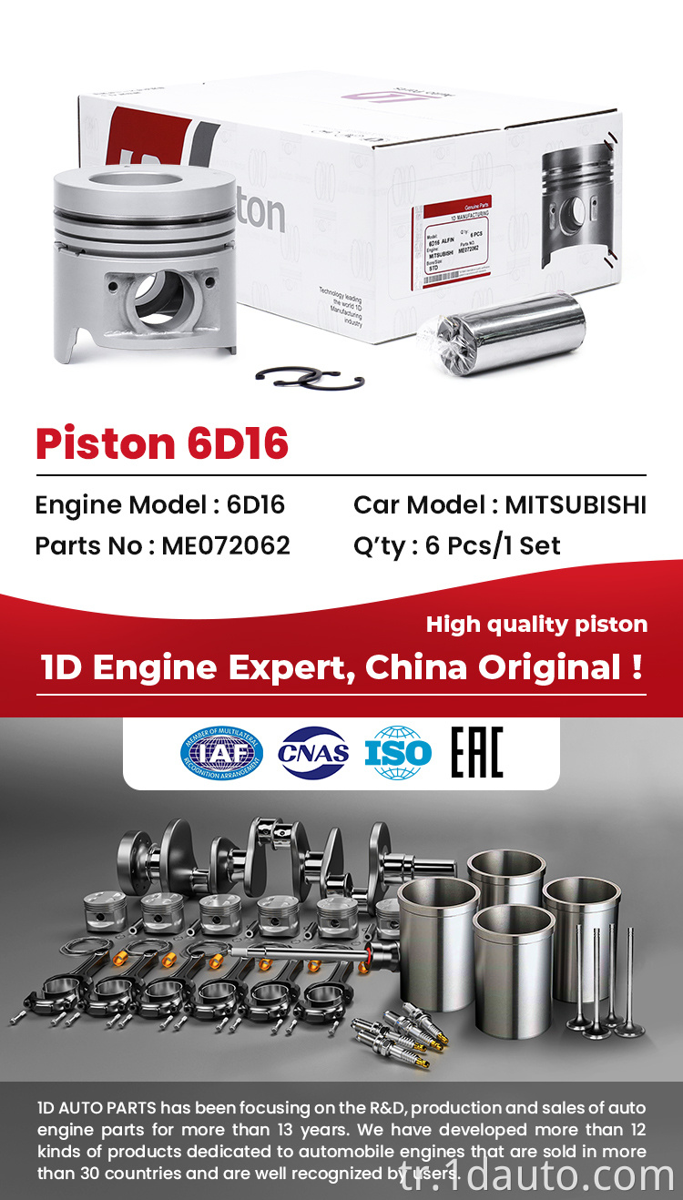 Otomatik parça pistonu ME072062 Auto Part Piston ME072062